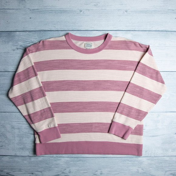 J. Crew Tops - J. Crew Women's Cotton Terry Crewneck Pullover Size Medium